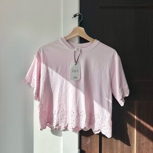 Sea NY Embroidered Eyelet Top